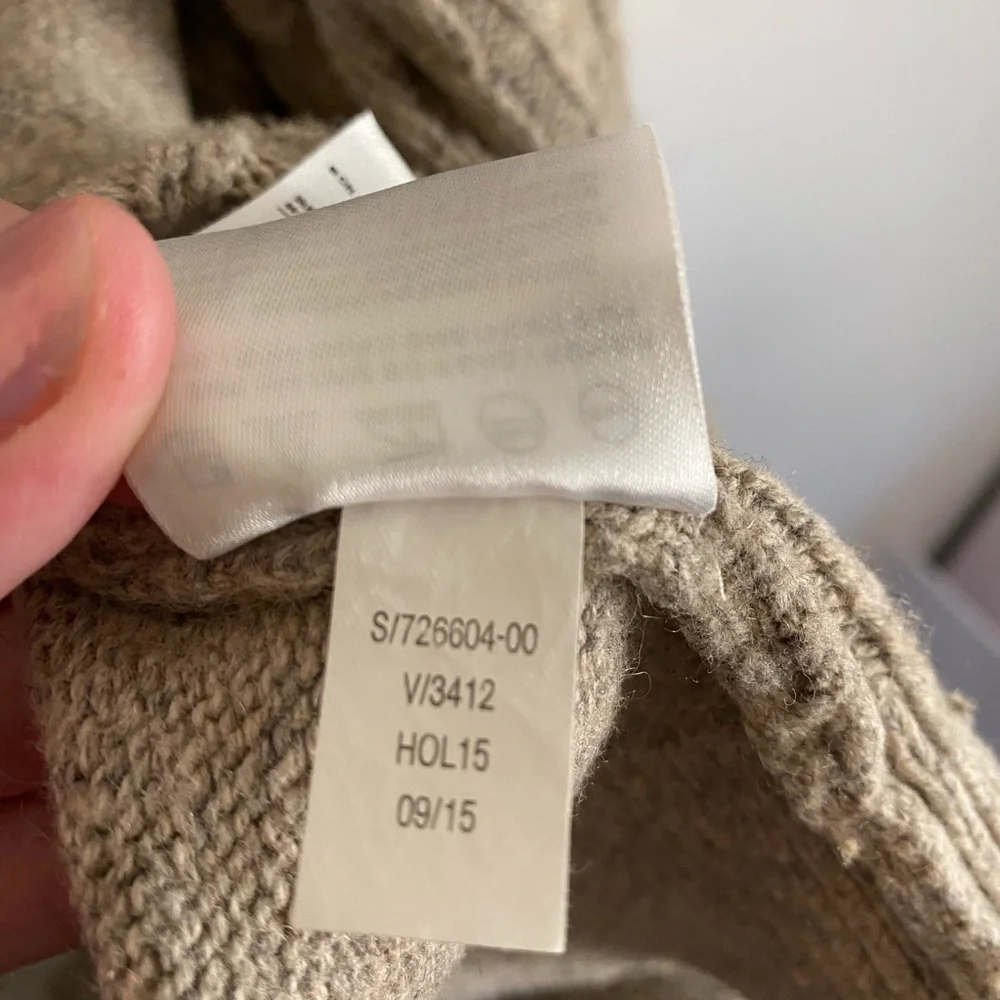 Banana Republic Men's Tan Zip-Up Sweater‎ Grandpacore Fisherman Preppy